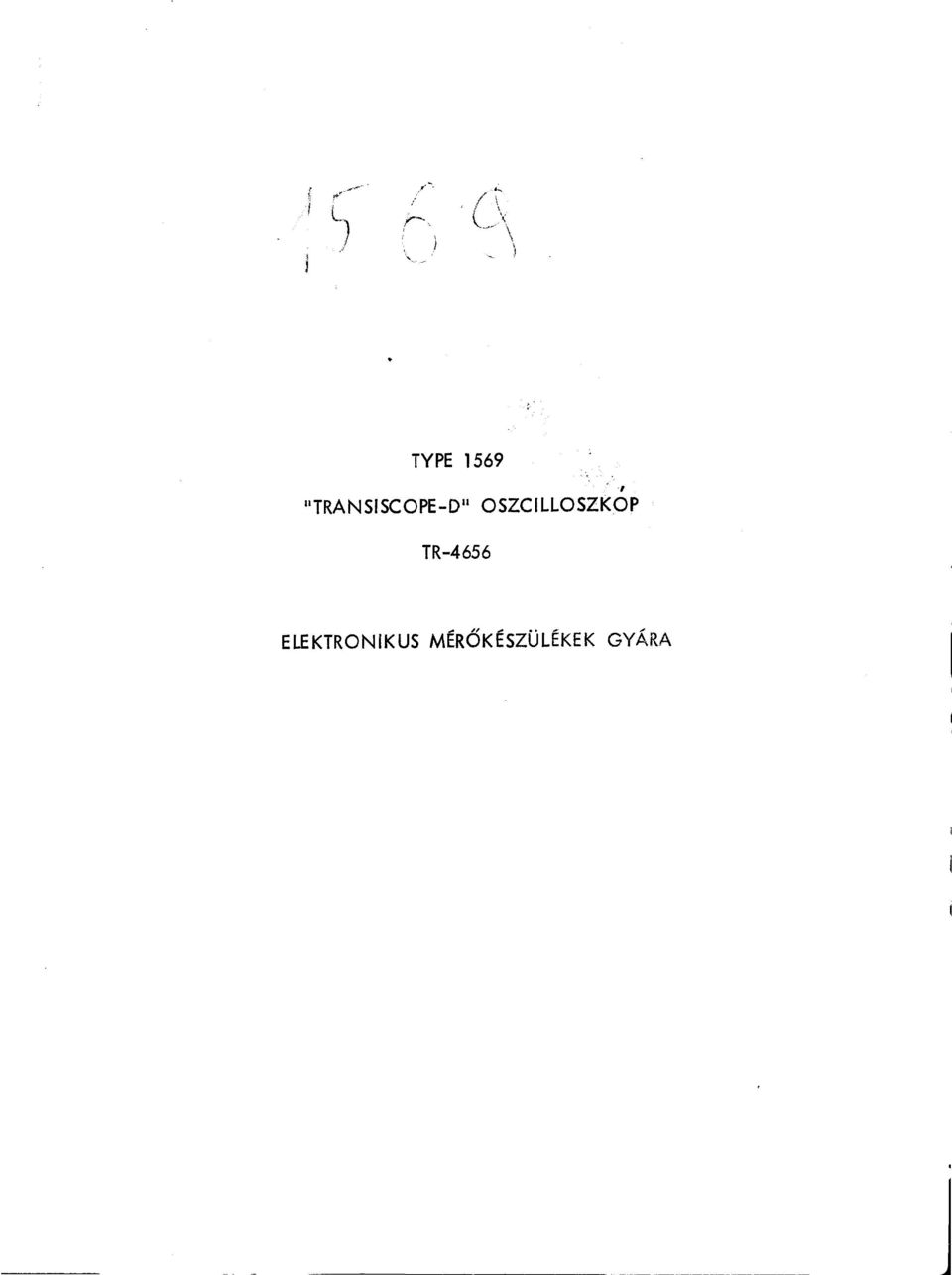 OSZCILLOSZKOP TR-4656