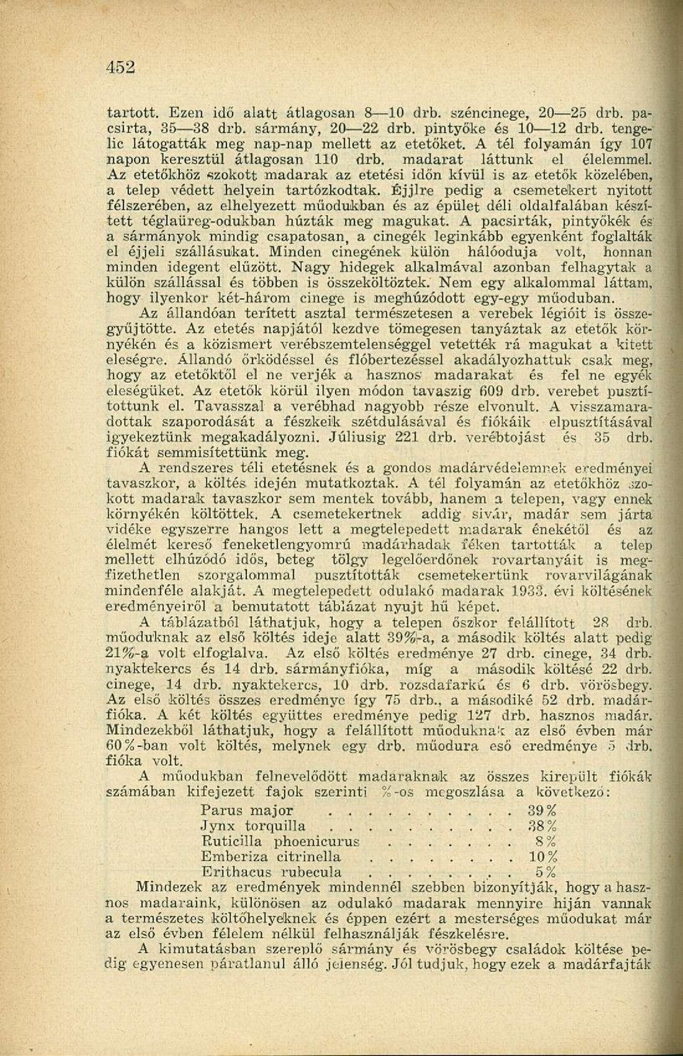 Éjjlre pedig a csemetekert nyitott félszerében, az elhelyezett műodukban és az épület déli oldalfalában készített téglaüreg-odukban húzták meg magukat.