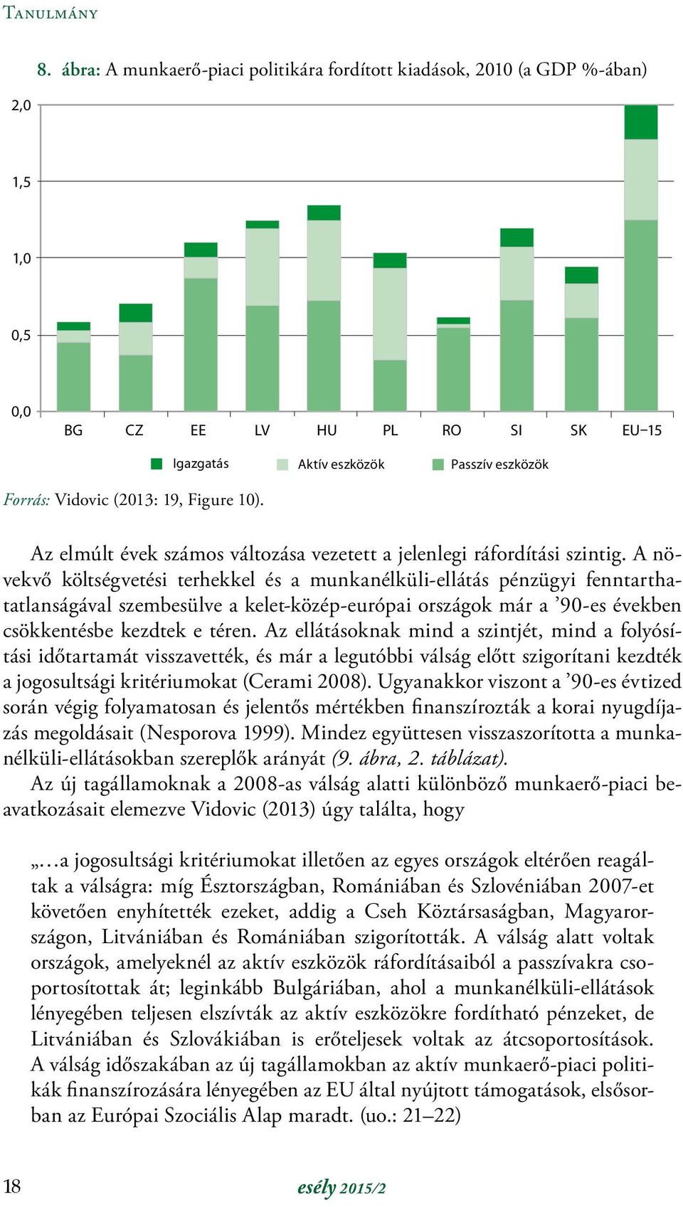 A növekvő költségvetési terhekkel és a munkanélküli-ellátás pénzügyi fenntarthatatlanságával szembesülve a kelet-közép-európai országok már a 90-es években csökkentésbe kezdtek e téren.