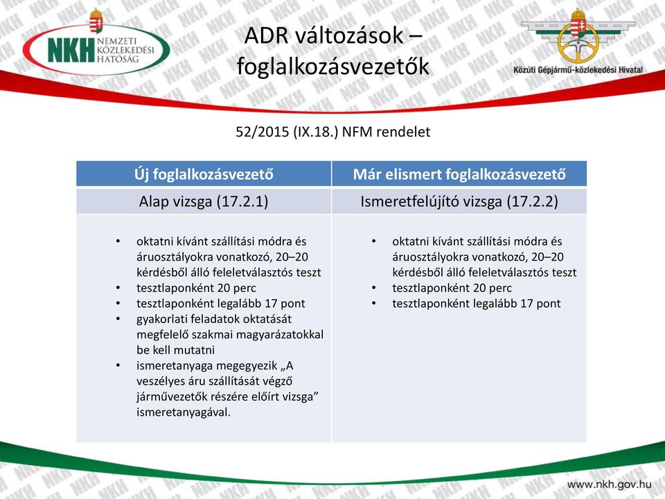 áruosztályokra vonatkozó, 20 20 kérdésből álló feleletválasztós teszt tesztlaponként 20 perc tesztlaponként legalább 17 pont gyakorlati feladatok oktatását megfelelő