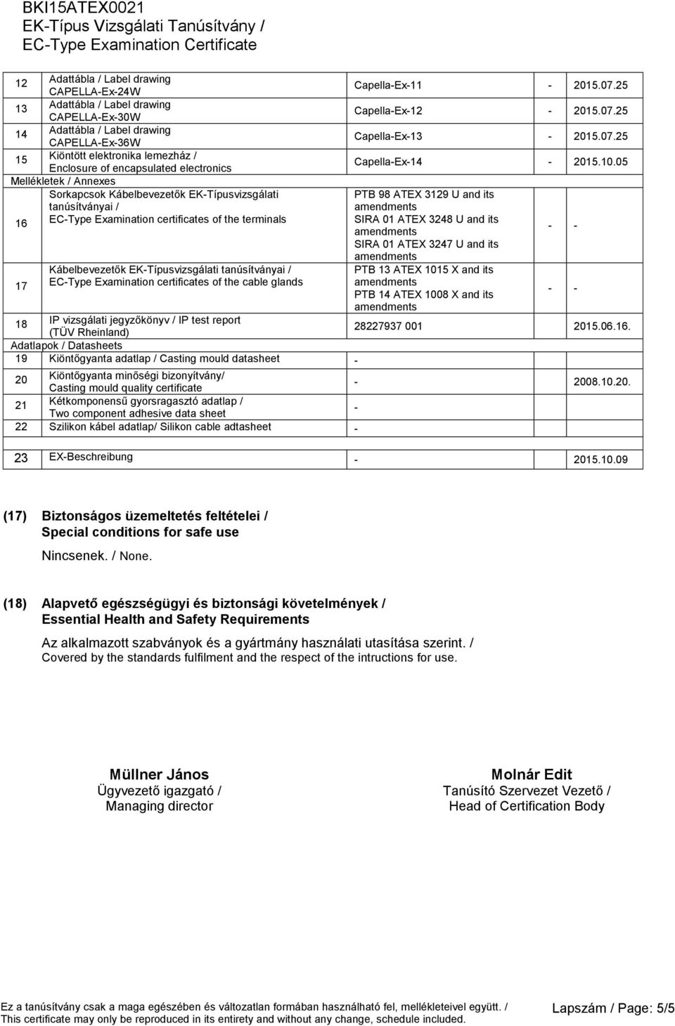 / EC-Type Examination certificates of the cable glands Capella-Ex-11-2015.07.25 Capella-Ex-12-2015.07.25 Capella-Ex-13-2015.07.25 Capella-Ex-14-2015.10.