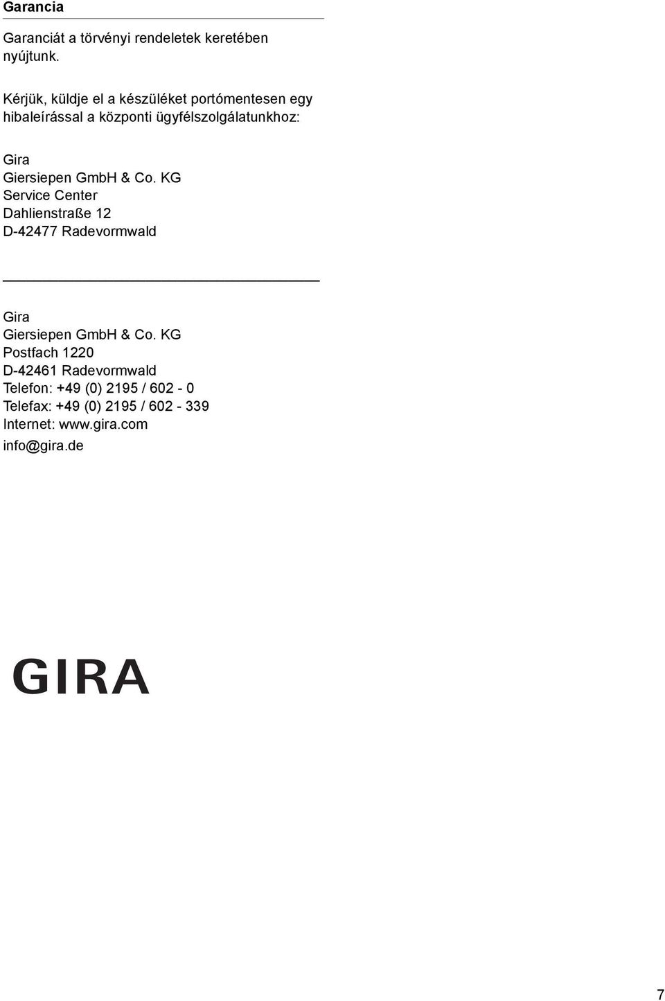 Gira Giersiepen GmbH & Co.