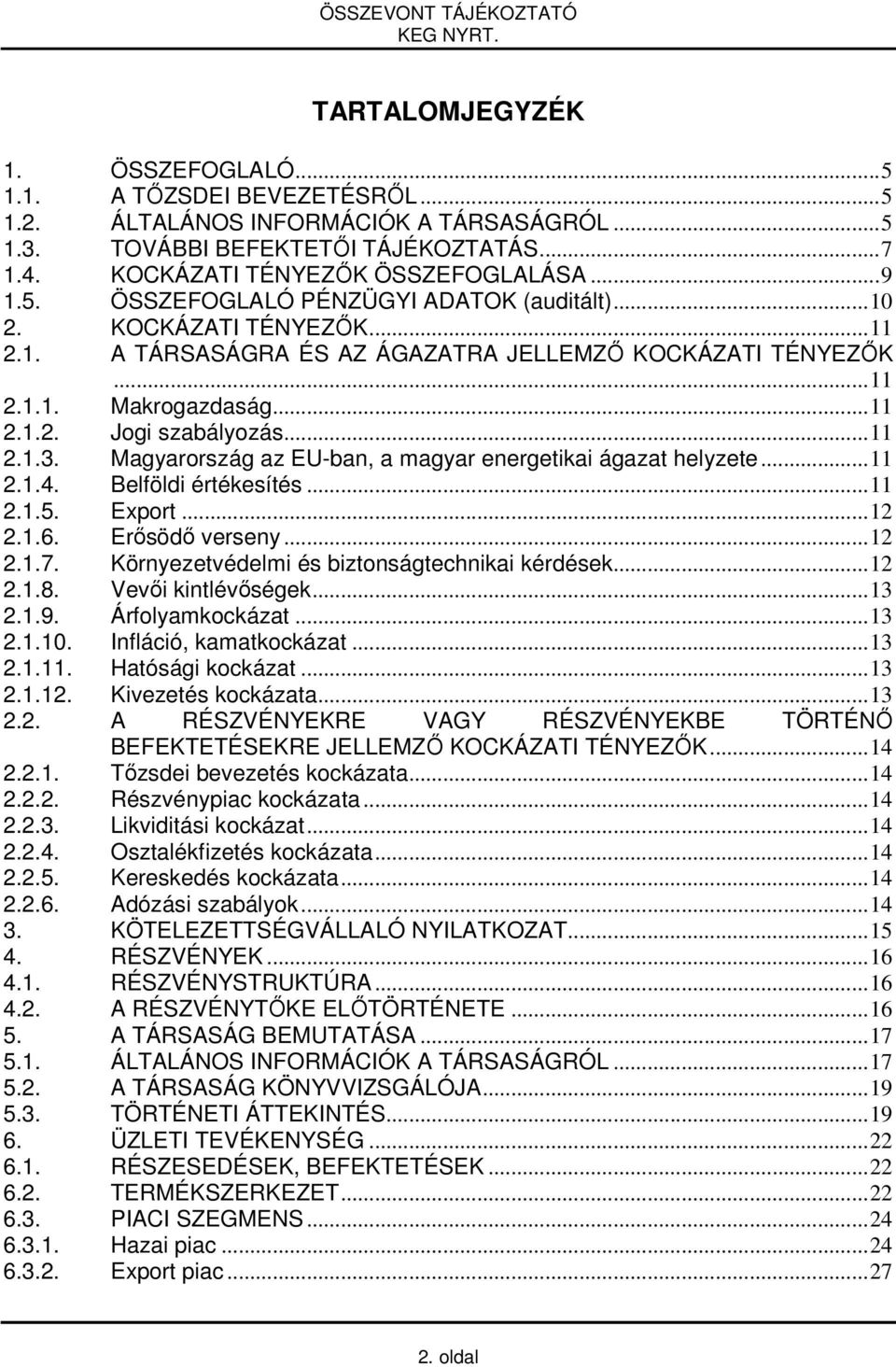 .. 11 2.1.3. Magyarország az EU-ban, a magyar energetikai ágazat helyzete... 11 2.1.4. Belföldi értékesítés... 11 2.1.5. Export... 12 2.1.6. Erősödő verseny... 12 2.1.7.