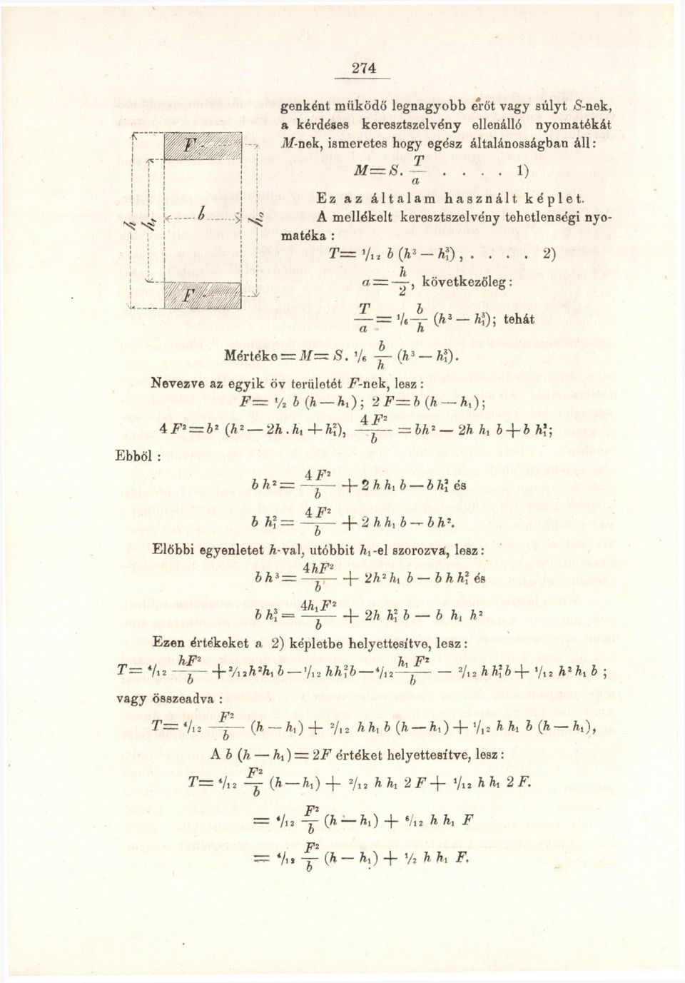 Ai 4-hl), - y - =6A 2 2A h, b + b A?; bh 2 = -\-2hh,b bh\és 4 F 2 bh\= 1-2hh,b-^bh 2.