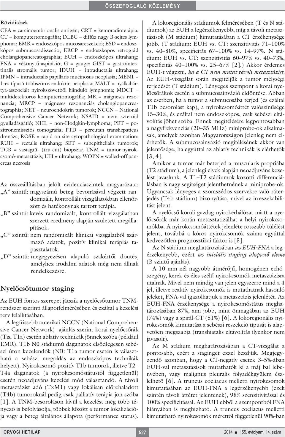 intraductalis ultrahang; IPMN = intraductalis papillaris mucinosus neoplasia; MEN1 = 1-es típusú többszörös endokrin neoplasia; MALT = nyálkahártya-asszociált nyirokszövetből kiinduló lymphoma; MDCT