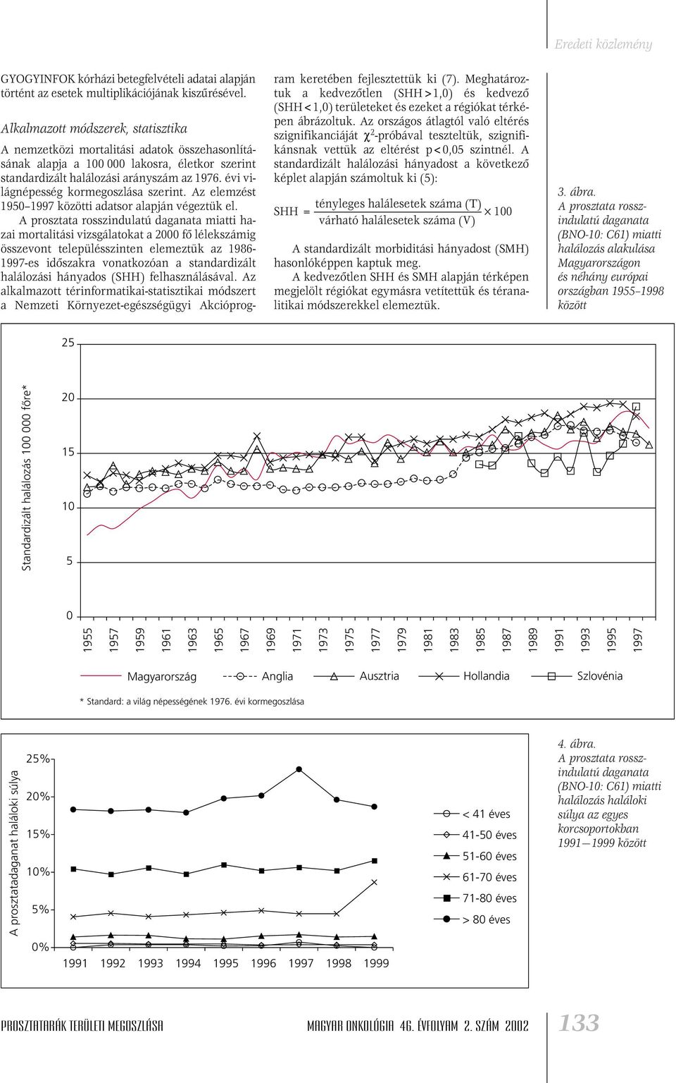 évi világnépesség kormegoszlása szerint. Az elemzést 1950 1997 közötti adatsor alapján végeztük el.