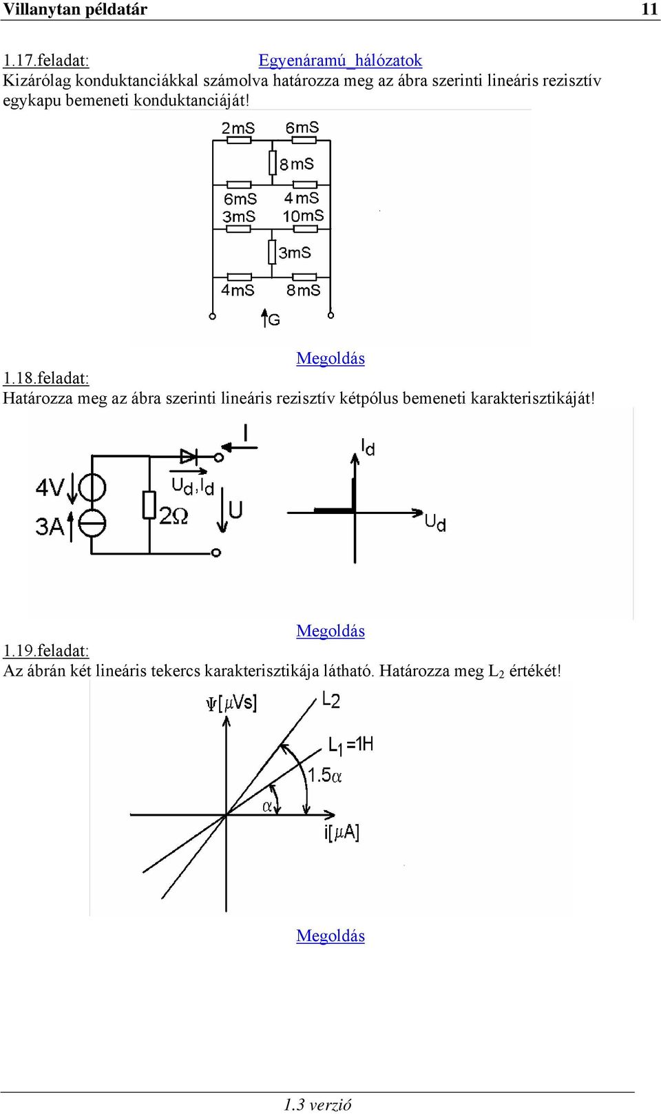 szrini lináris rziszív gykau bmni kondukanciáá! Mgoldás.8.