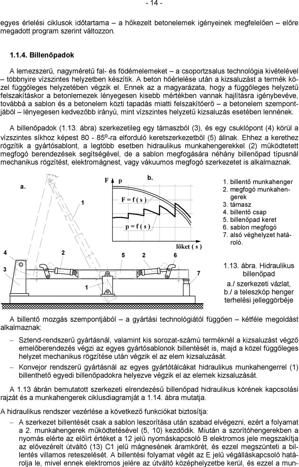 A beton hőérlelése után a kizsaluzást a termék közel függőleges helyzetében végzik el.