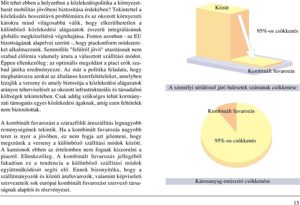 megközelítésı végrehajtása. Fontos azonban - az EU bizottságának alapelvei szerint -, hogy piackonform módszereket alkalmazzunk.