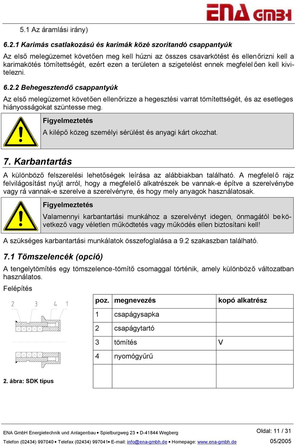 területen a szigetelést ennek megfelel ően kell kivitelezni. 6.2.