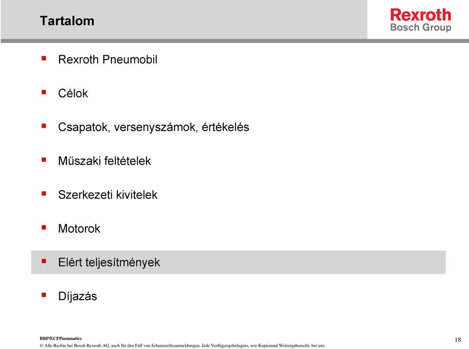 Műszaki feltételek Szerkezeti