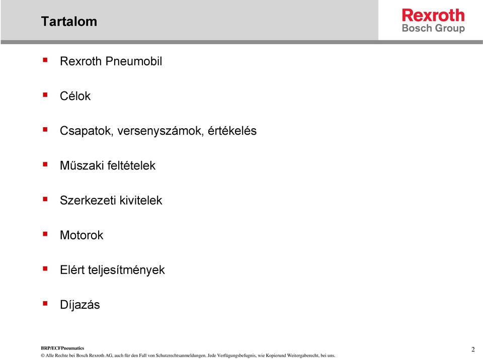 Műszaki feltételek Szerkezeti