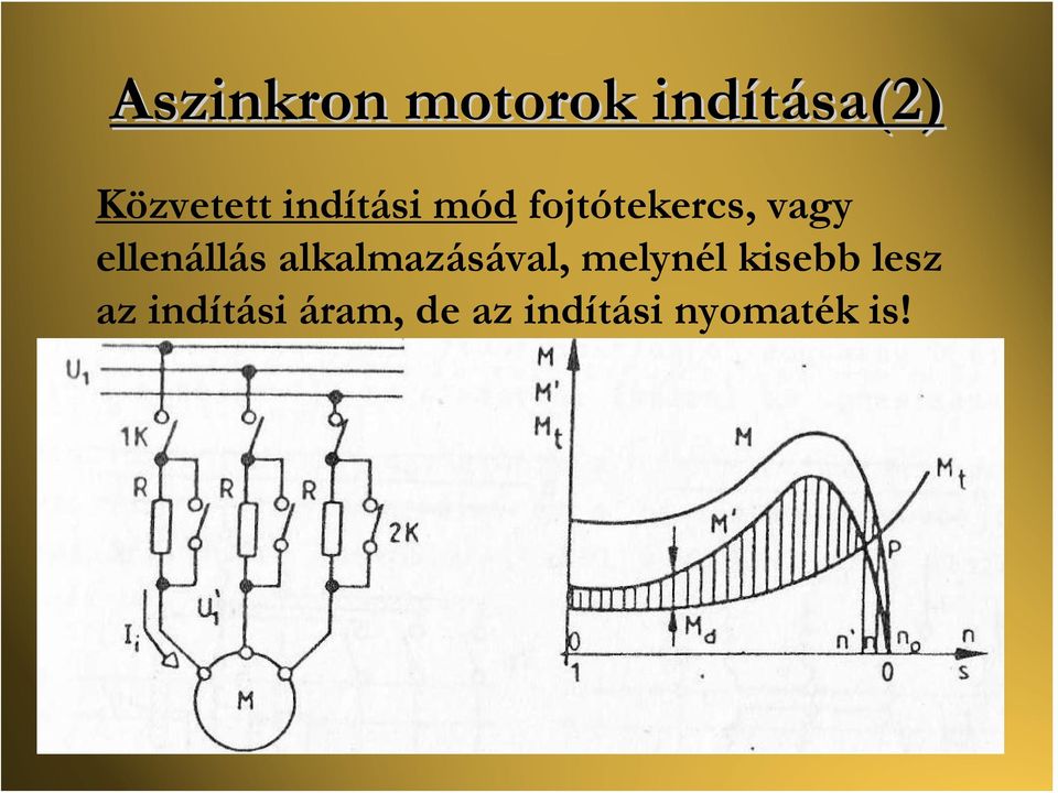 ellenállás alkalmazásával, melynél