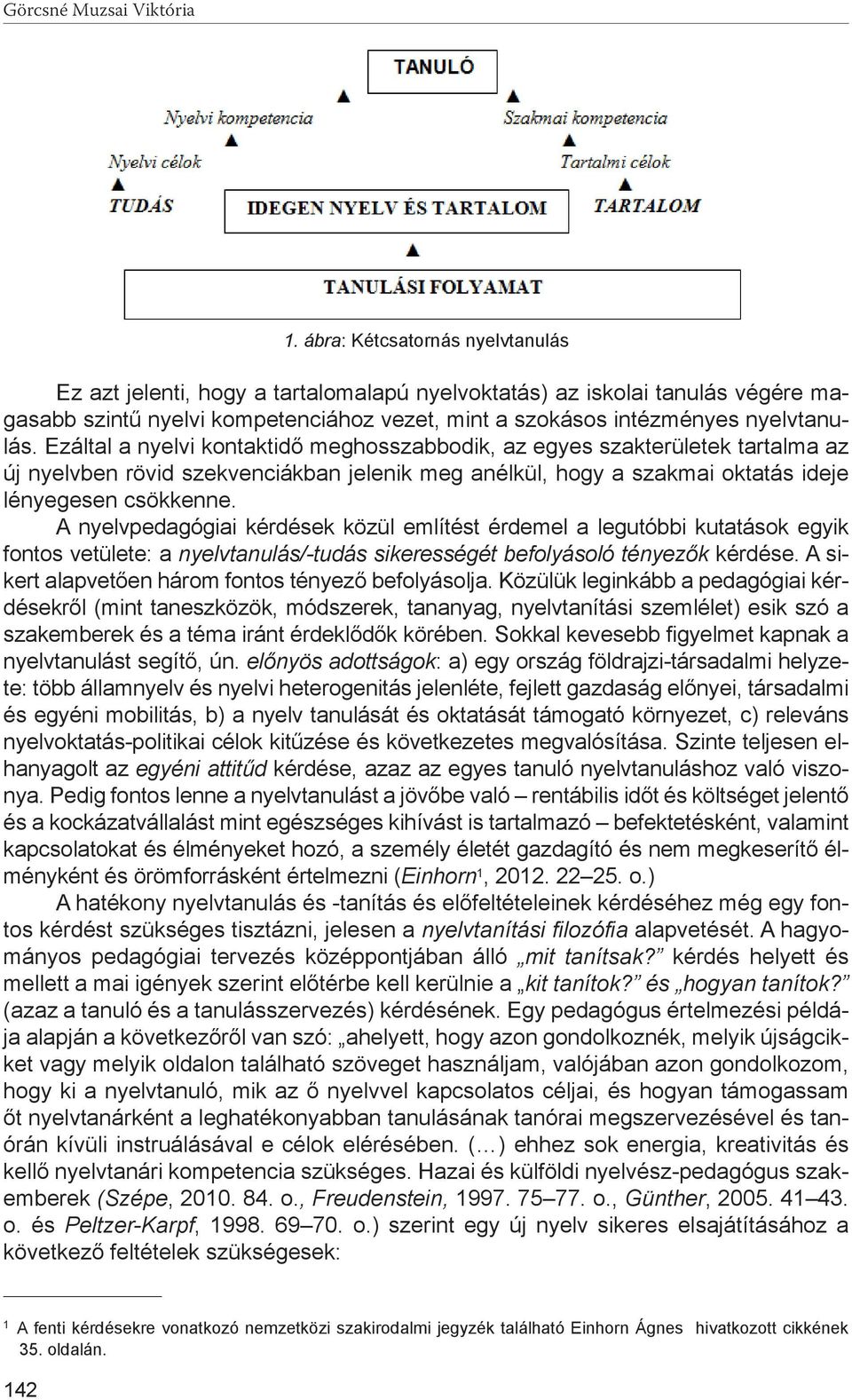 Ezáltal a nyelvi kontaktidő meghosszabbodik, az egyes szakterületek tartalma az új nyelvben rövid szekvenciákban jelenik meg anélkül, hogy a szakmai oktatás ideje lényegesen csökkenne.