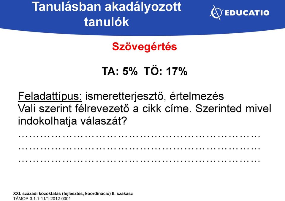 ismeretterjesztő, értelmezés Vali szerint