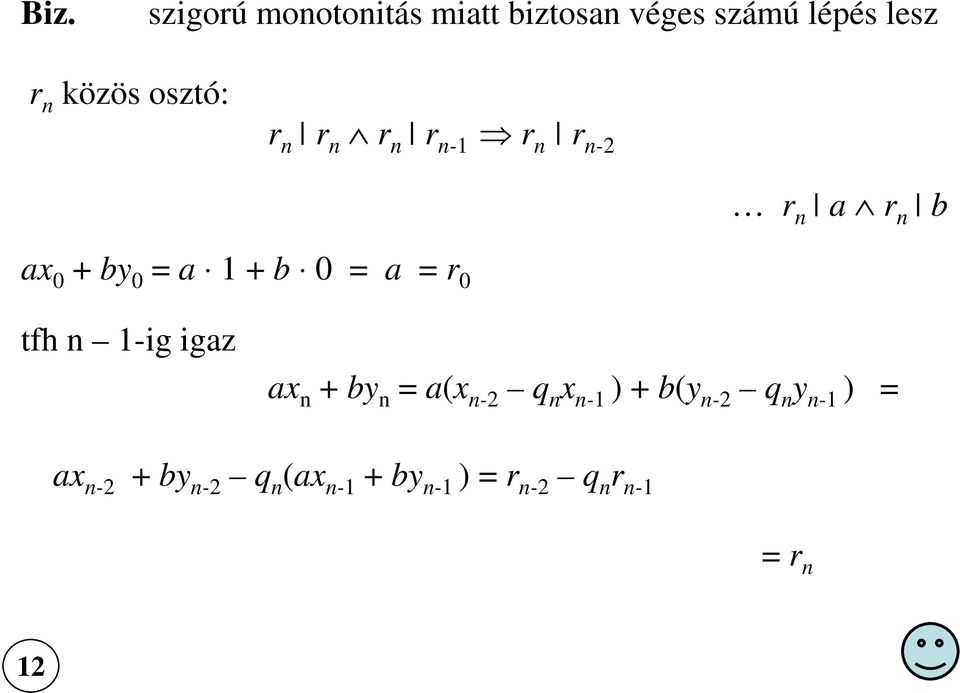 a = r 0 tfh n 1-ig igaz ax n + by n = a(x n-2 q n x n-1 ) + b(y n-2 q n y