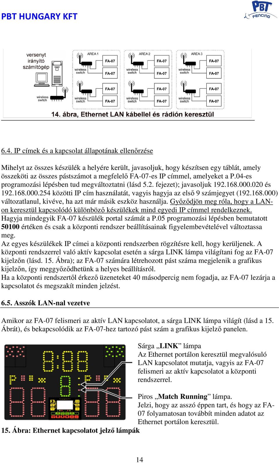 168.000) változatlanul, kivéve, ha azt már másik eszköz használja. Győződjön meg róla, hogy a LANon keresztül kapcsolódó különböző készülékek mind egyedi IP címmel rendelkeznek.