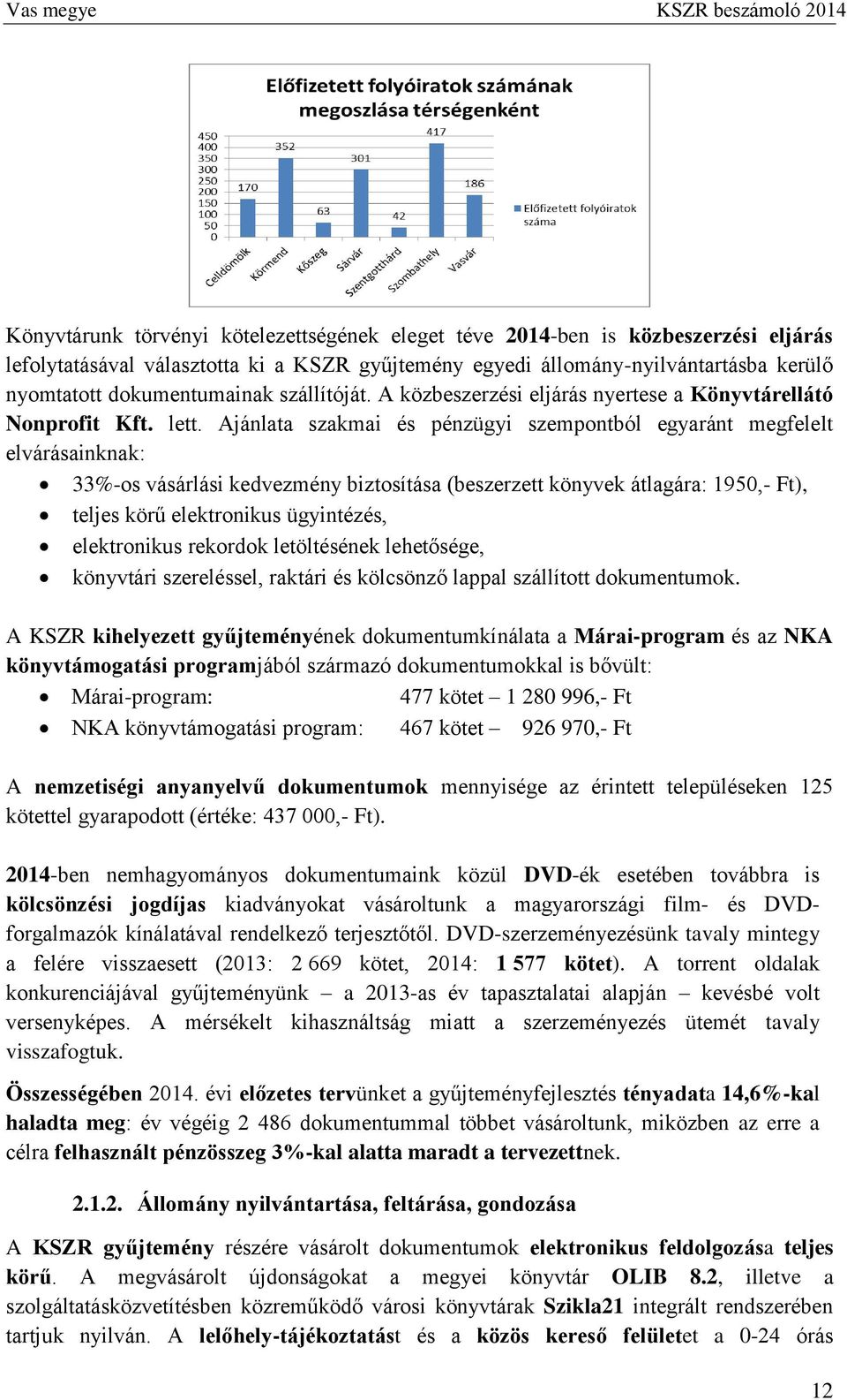 Ajánlata szakmai és pénzügyi szempontból egyaránt megfelelt elvárásainknak: 33%-os vásárlási kedvezmény biztosítása (beszerzett könyvek átlagára: 1950,- Ft), teljes körű elektronikus ügyintézés,