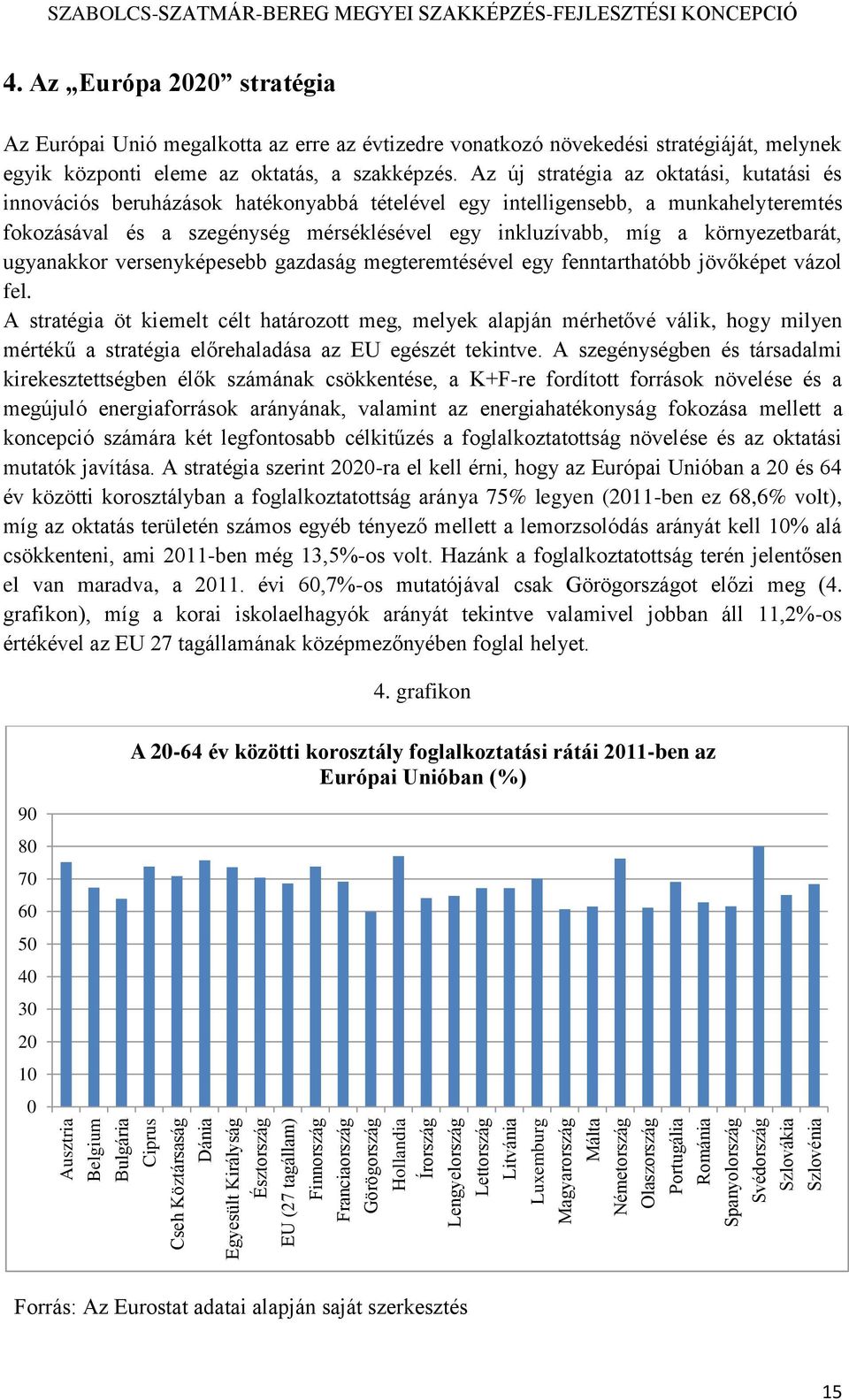 Az Európa 2020 stratégia Az Európai Unió megalkotta az erre az évtizedre vonatkozó növekedési stratégiáját, melynek egyik központi eleme az oktatás, a szakképzés.