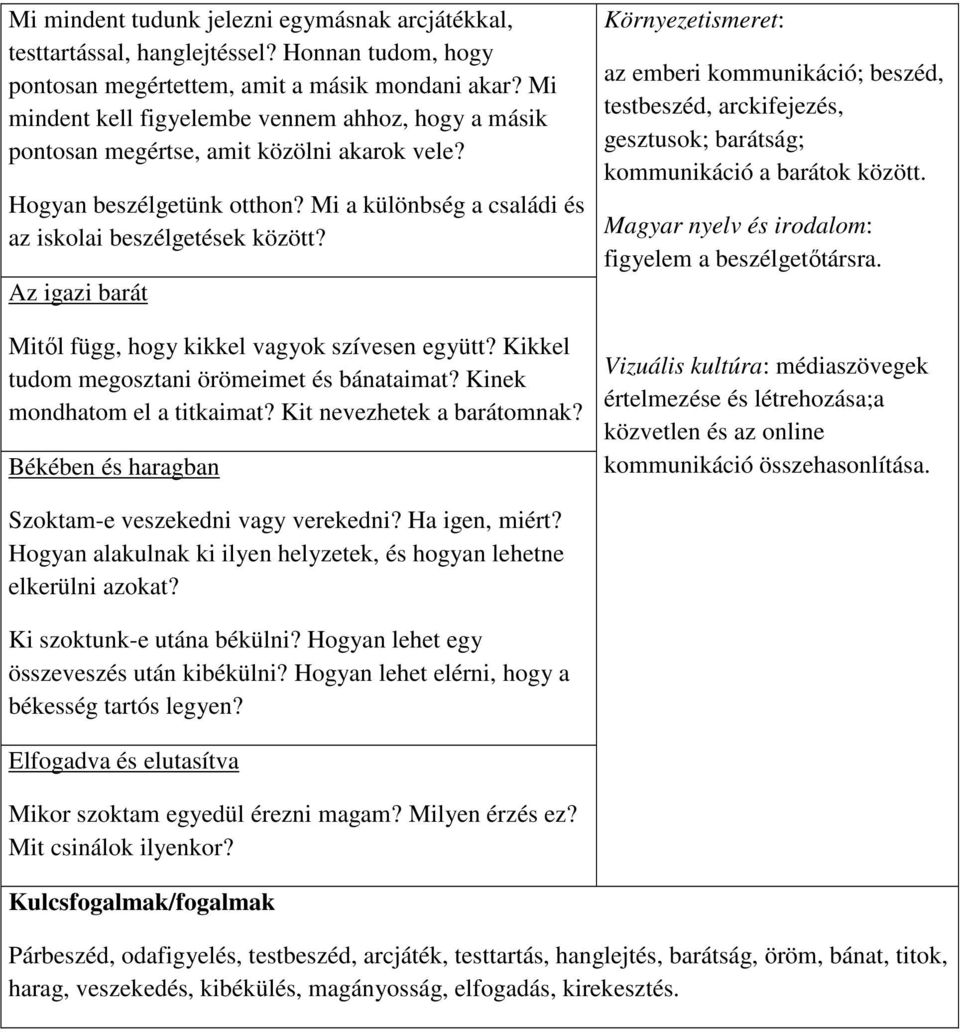 Az igazi barát Mitől függ, hogy kikkel vagyok szívesen együtt? Kikkel tudom megosztani örömeimet és bánataimat? Kinek mondhatom el a titkaimat? Kit nevezhetek a barátomnak?