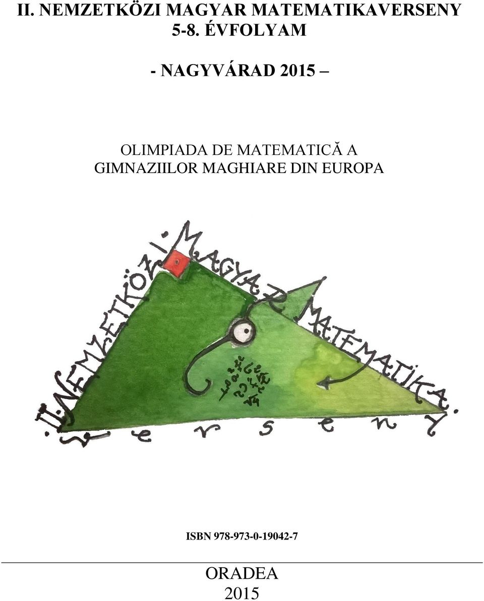 ÉVFOLYAM - NAGYVÁRAD 2015