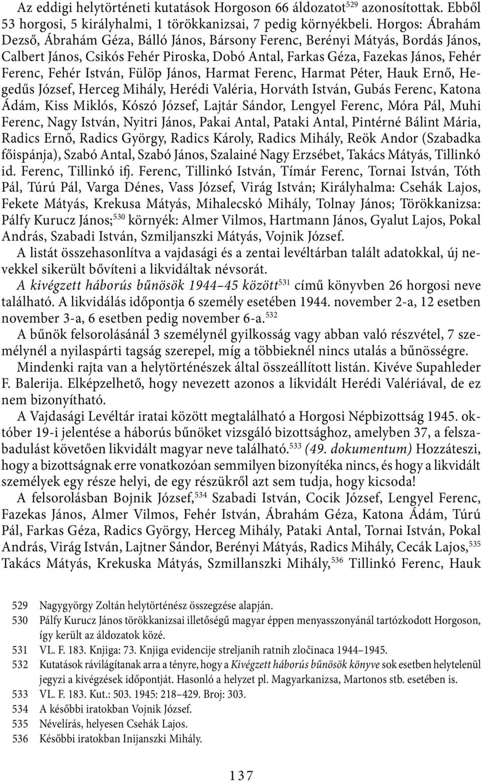 István, Fülöp János, Harmat Ferenc, Harmat Péter, Hauk Ernő, Hegedűs József, Herceg Mihály, Herédi Valéria, Horváth István, Gubás Ferenc, Katona Ádám, Kiss Miklós, Kószó József, Lajtár Sándor,