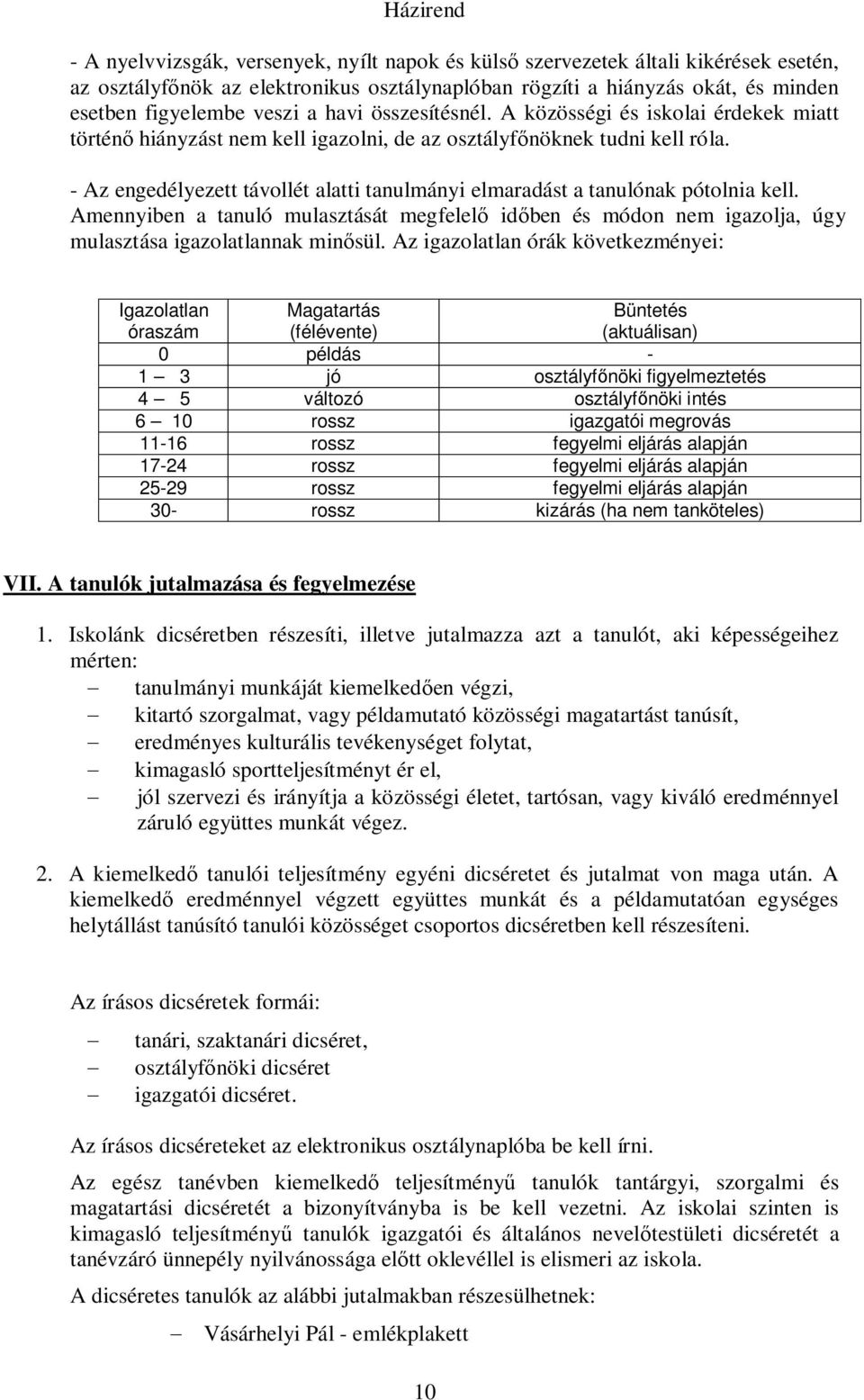 - Az engedélyezett távollét alatti tanulmányi elmaradást a tanulónak pótolnia kell. Amennyiben a tanuló mulasztását megfelelő időben és módon nem igazolja, úgy mulasztása igazolatlannak minősül.