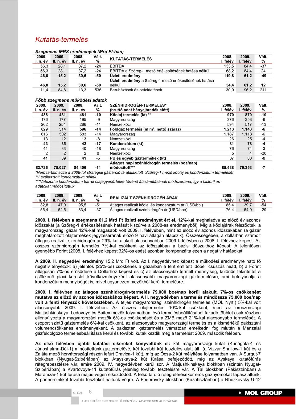 eredmény a Sz reg-1 mez értékesítésének hatása né