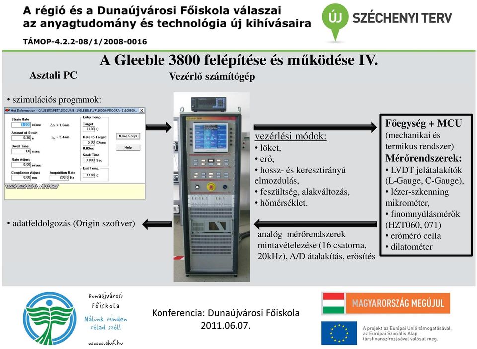 keresztirányú elmozdulás, feszültség, alakváltozás, hőmérséklet.