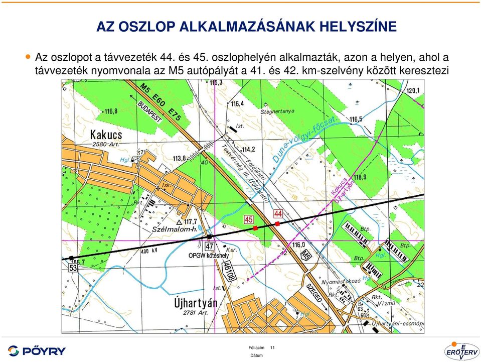 oszlophelyén alkalmazták, azon a helyen, ahol a