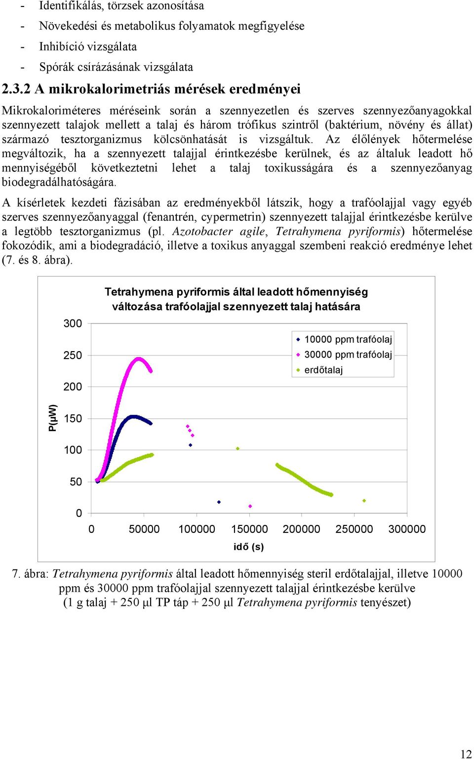 növény és állat) származó tesztorganizmus kölcsönhatását is vizsgáltuk.