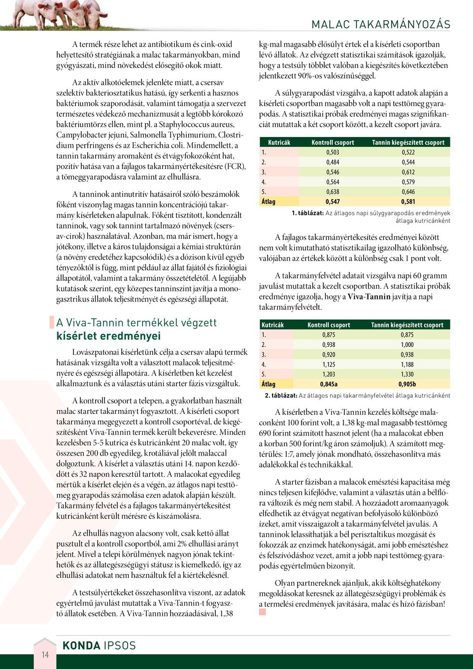 a legtöbb kórokozó baktériumtörzs ellen, mint pl. a Staphylococcus aureus, Campylobacter jejuni, Salmonella Typhimurium, Clostridium perfringens és az Escherichia coli.