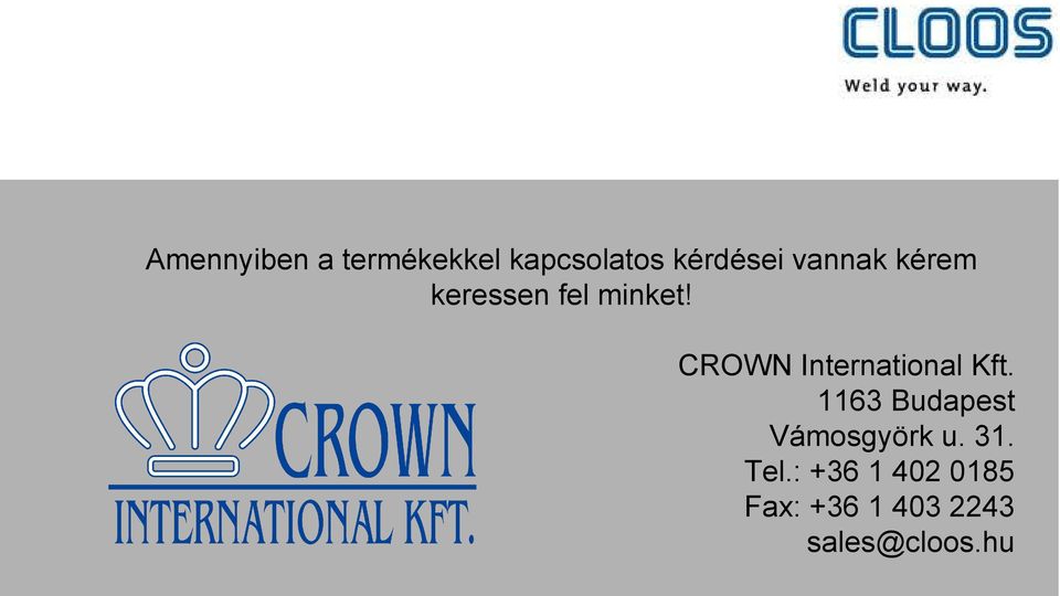CROWN International Kft.