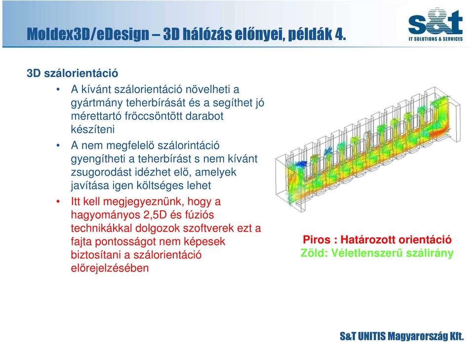 A nem megfelelı szálorintáció gyengítheti a teherbírást s nem kívánt zsugorodást idézhet elı, amelyek javítása igen költséges lehet Itt