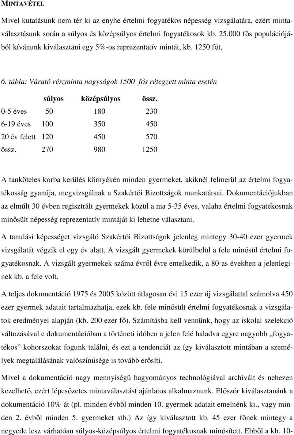 0-5 éves 50 180 230 6-19 éves 100 350 450 20 év felett 120 450 570 össz.