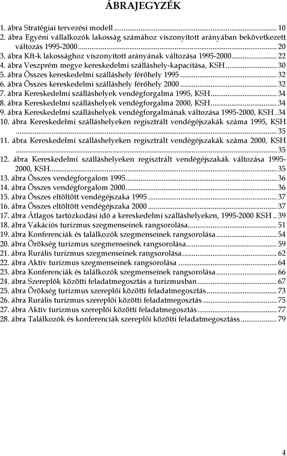 .. 32 6. ábra Összes kereskedelmi szálláshely férőhely 2000... 32 7. ábra Kereskedelmi szálláshelyek vendégforgalma 1995, KSH... 34 8. ábra Kereskedelmi szálláshelyek vendégforgalma 2000, KSH... 34 9.