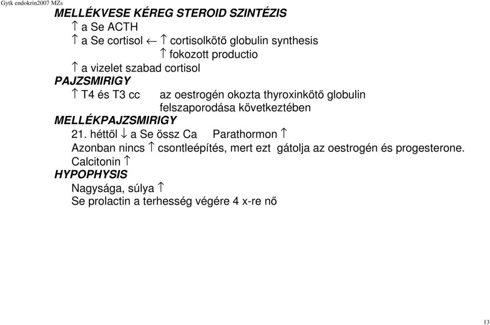 következtében MELLÉKPAJZSMIRIGY 21.