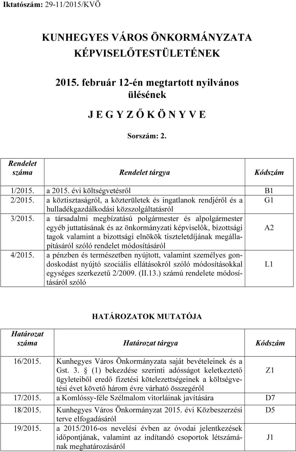 a társadalmi megbízatású polgármester és alpolgármester egyéb juttatásának és az önkormányzati képviselők, bizottsági A2 tagok valamint a bizottsági elnökök tiszteletdíjának megállapításáról szóló