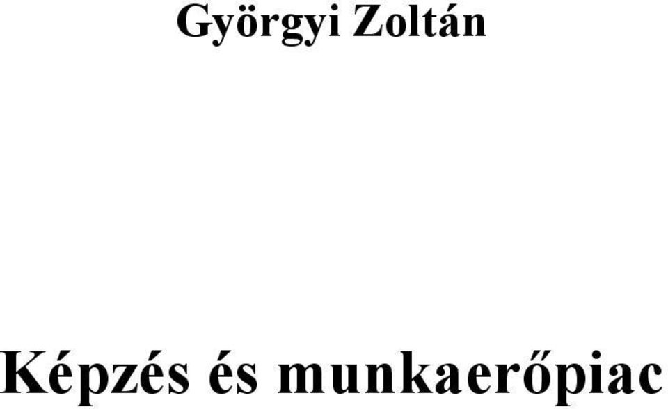 Képzés és