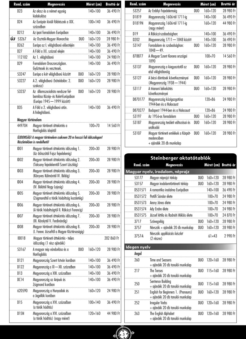 világháború (hátoldalán: 2. szakasz) 53237 Az államszocialista rendszer felbomlása Közép- és Kelet-Európában (Európa 1945 1999 között) D35 A Föld a 2. világháború után. A hidegháború.