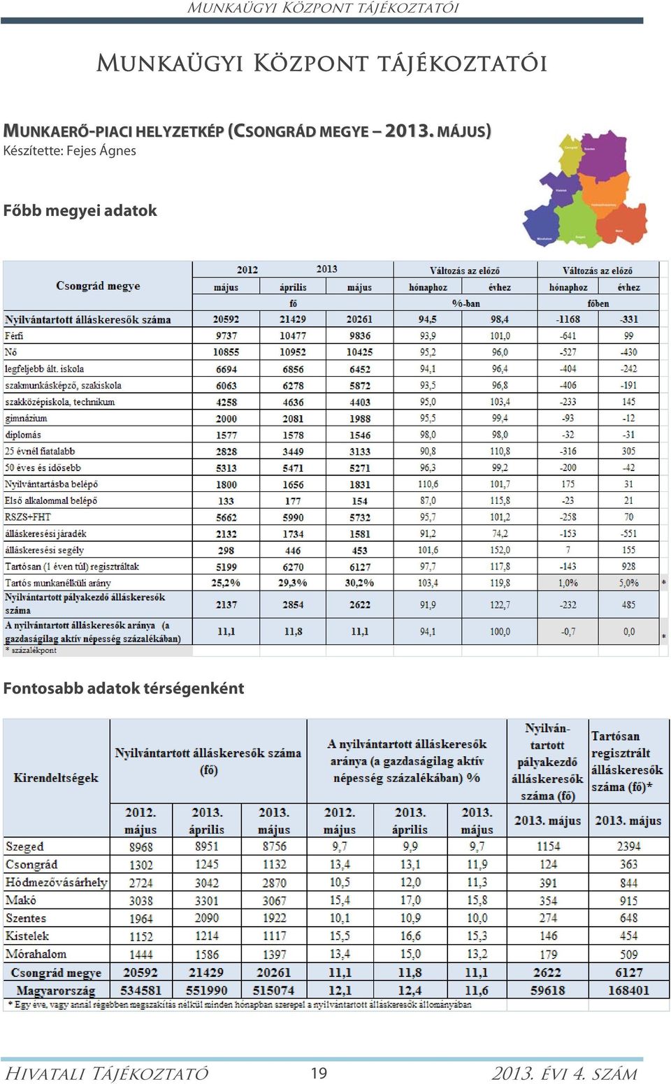 (CSONGRÁD MEGYE 2013.