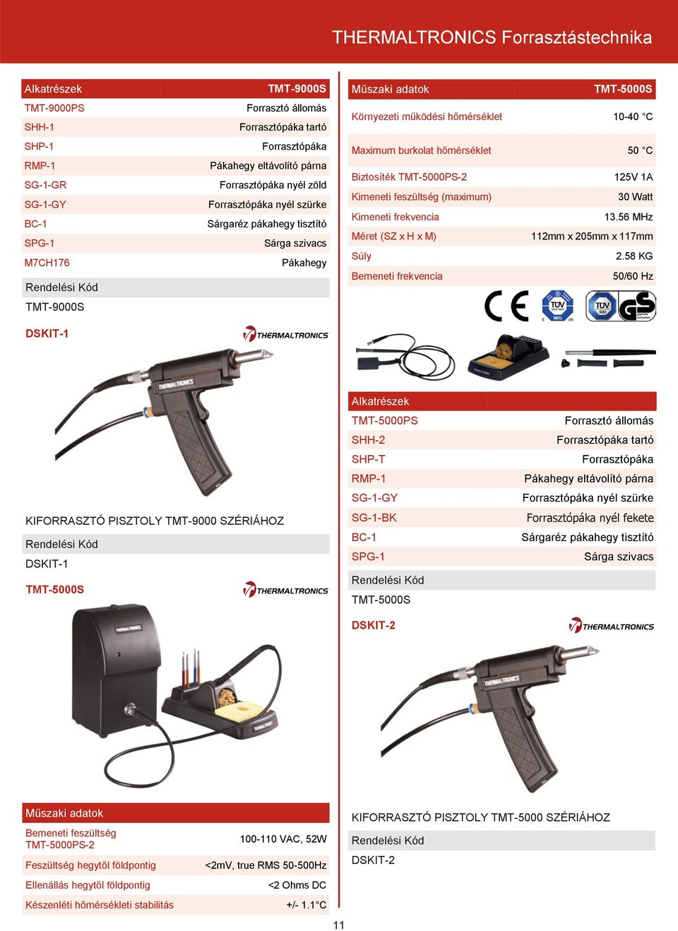 TMT-5000PS-2 125V 1A Kimeneti feszültség (maximum) 30 Watt Kimeneti frekvencia 13.56 MHz Méret (SZ x H x M) 112mm x 205mm x 117mm Súly 2.