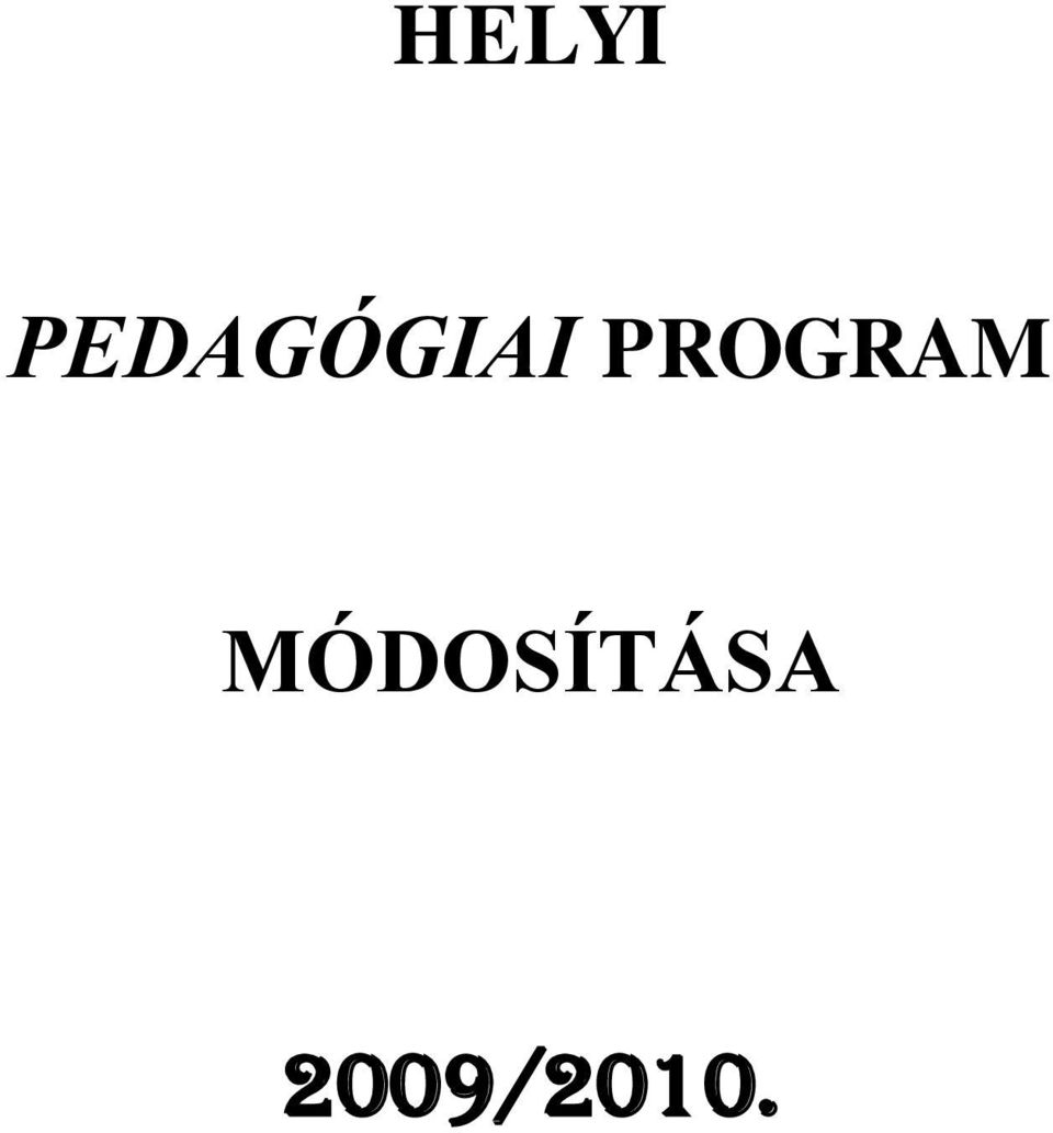 PROGRAM