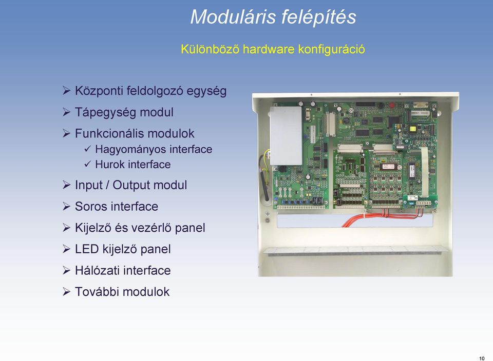 interface Hurok interface Input / Output modul Soros interface