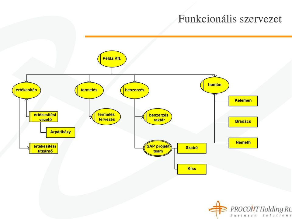 értékesítési vezető termelés tervezés beszerzés