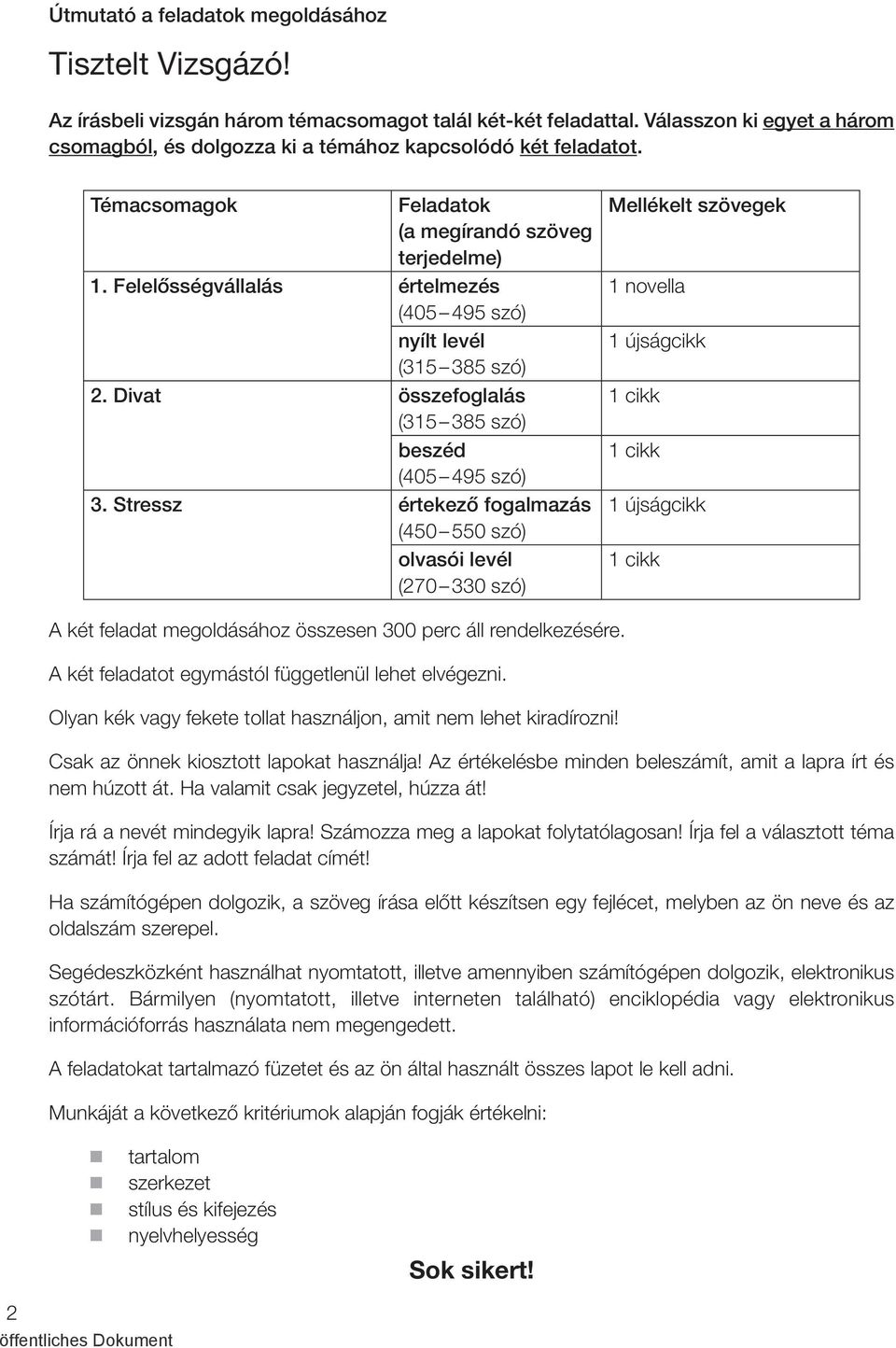 Felelősségvállalás értelmezés (405 495 szó) nyílt levél (315 385 szó) 2. Divat összefoglalás (315 385 szó) beszéd (405 495 szó) 3.