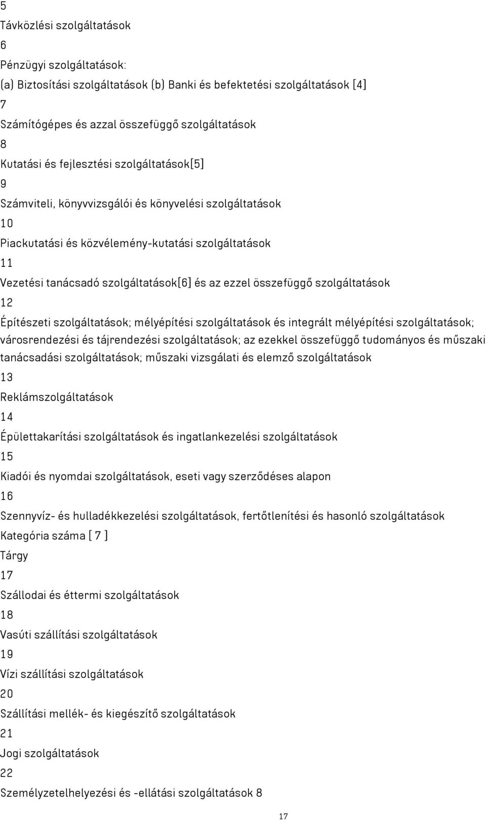 összefüggő szolgáltatások 12 Építészeti szolgáltatások; mélyépítési szolgáltatások és integrált mélyépítési szolgáltatások; városrendezési és tájrendezési szolgáltatások; az ezekkel összefüggő