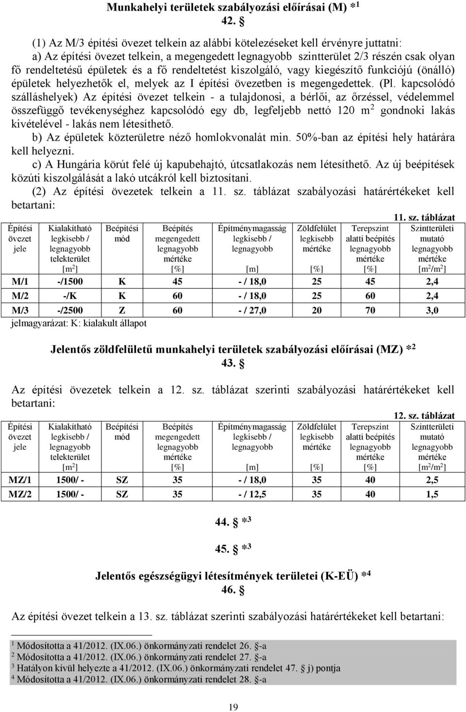 kiegészítő funkciójú (önálló) épületek helyezhetők el, melyek az I építési ben is ek. (Pl.