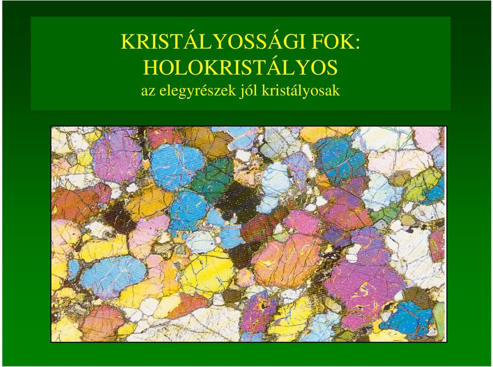 HOLOKRISTÁLYOS