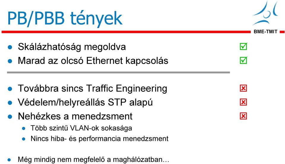 STP alapú Nehézkes a menedzsment Több szintő VLAN-ok sokasága